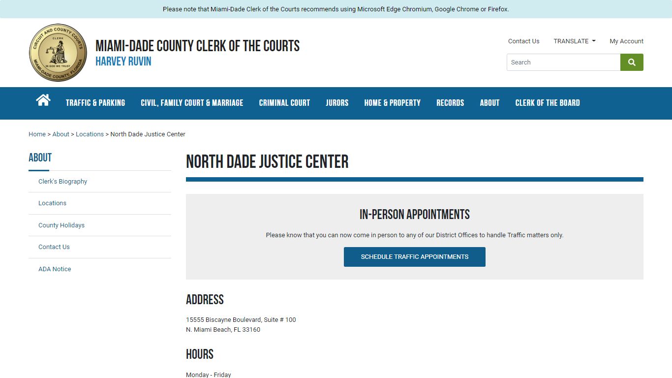 North Dade Justice Center - Miami-Dade Clerk